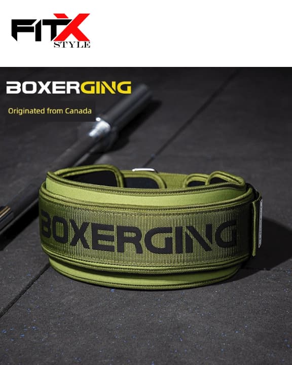 BOXERGING Fitness Waist Belt, Professional Powerlifting Training, Squat & Deadlift Support, Wrist Support Gear